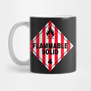 Flammable Solid Black Mug